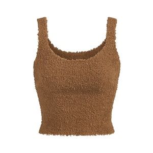 Skims cozy knit tank in camel